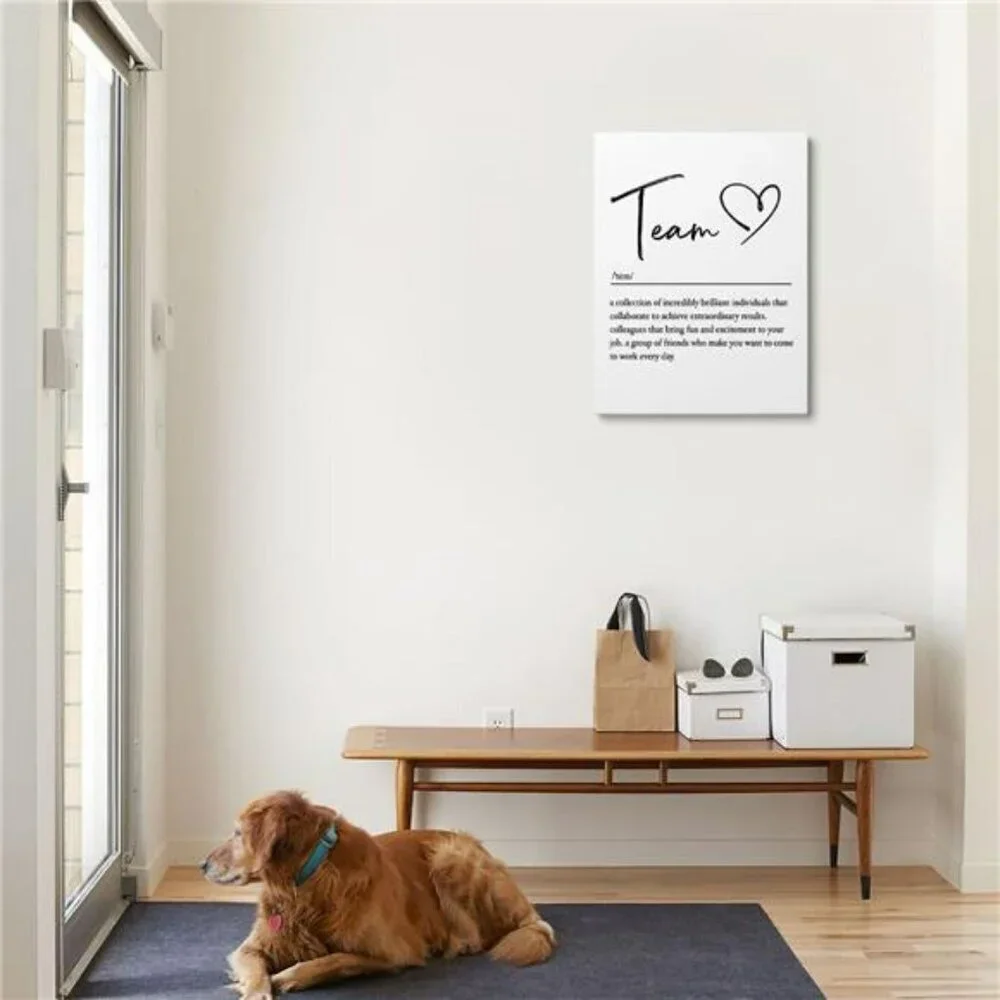 Teamwork Wall Art Framed Office Decor Definition Poster Motivational Print